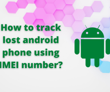 How to track lost android phone using IMEI number?